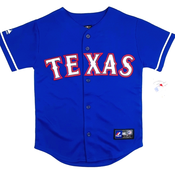 Majestic Other - nwt TEXAS RANGER x Majestic x Elvis Andrus baseball jersey x boys small